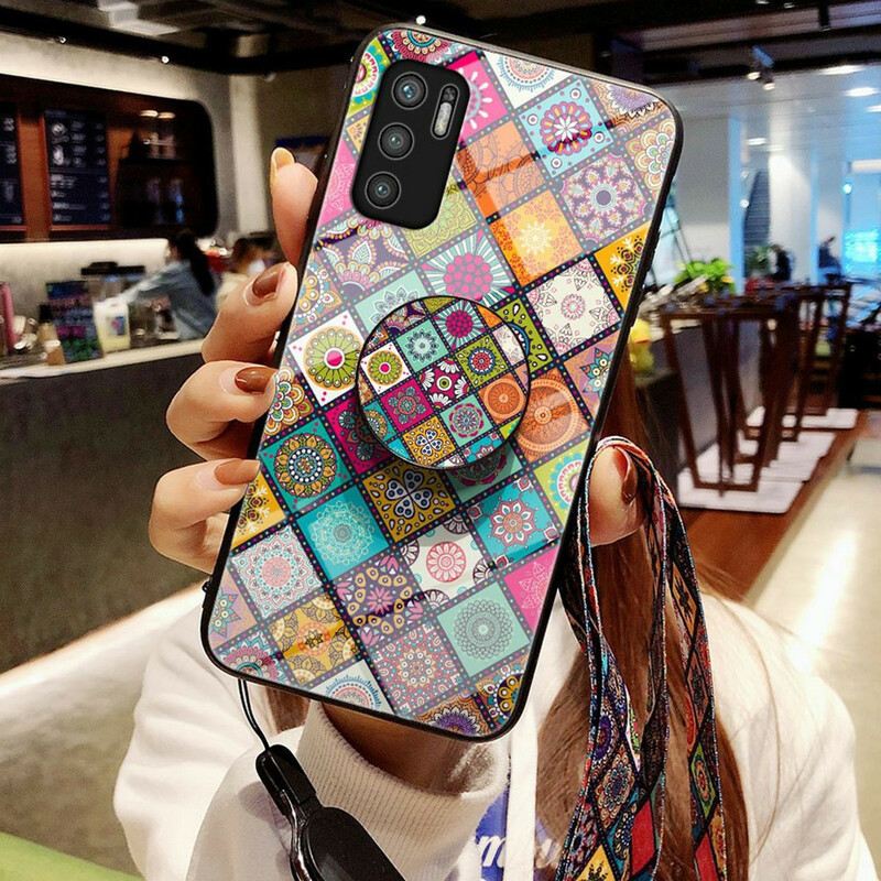 Tok Poco M3 Pro 5G Patchwork Mágneses Tartó