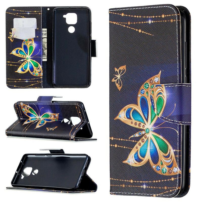 Fliptok Xiaomi Redmi Note 9 Magic Butterfly