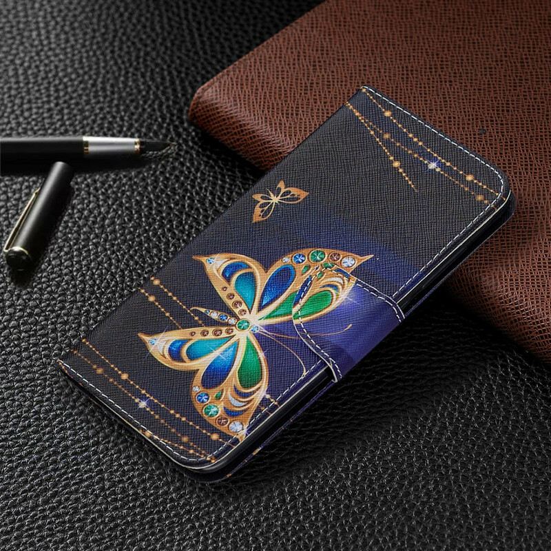 Fliptok Xiaomi Redmi Note 9 Magic Butterfly