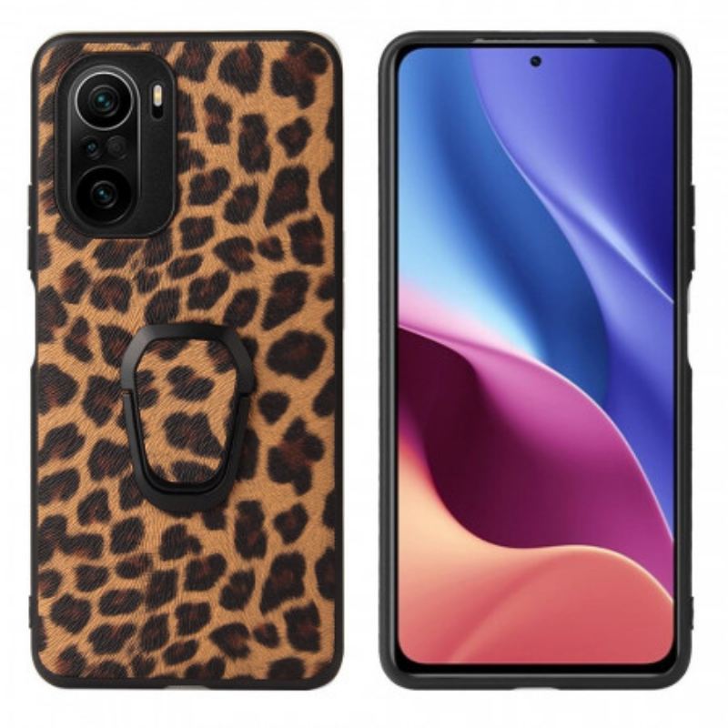 Telefontok Poco F3 Leopard Ring-support Leopard Ring-support