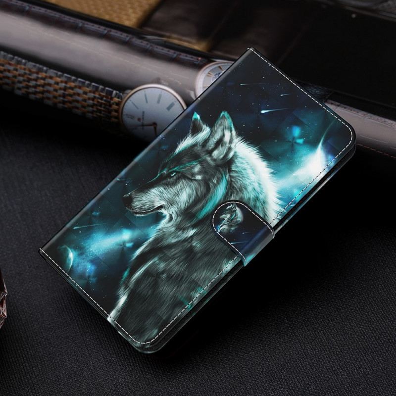 Fliptok / Bőrtok Google Pixel 6 Pro Majestic Wolf