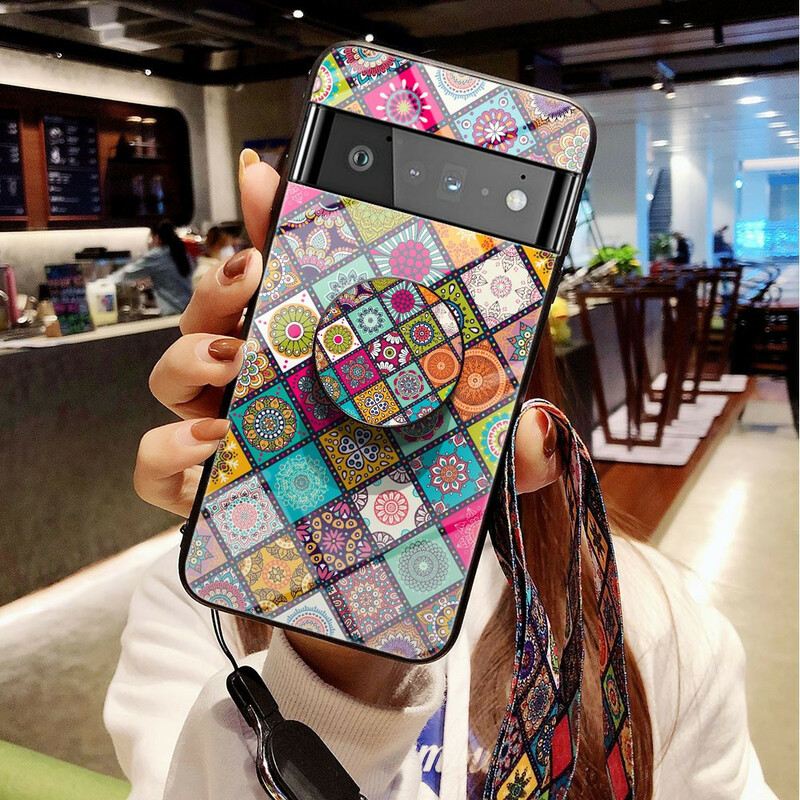 Tok Google Pixel 6 Pro Patchwork Mágneses Tartó