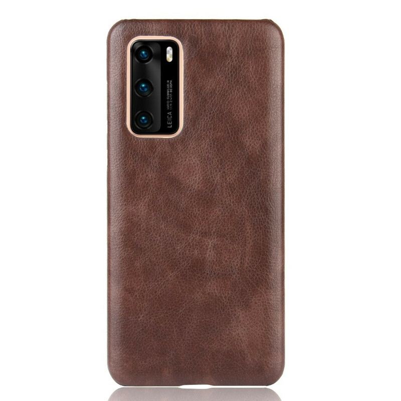 Tok Huawei P40 Litchi Performance Leather Effect