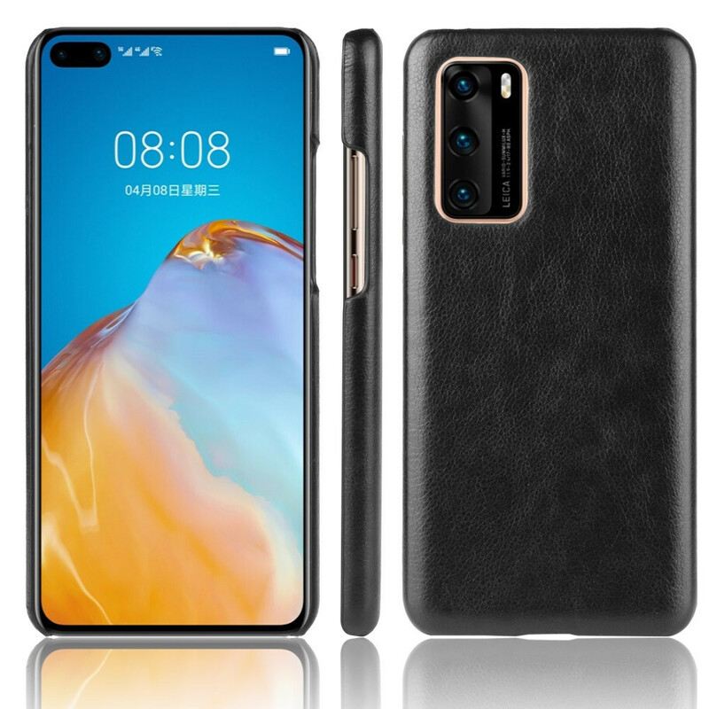 Tok Huawei P40 Litchi Performance Leather Effect