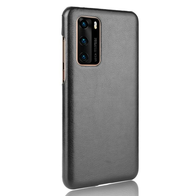 Tok Huawei P40 Litchi Performance Leather Effect