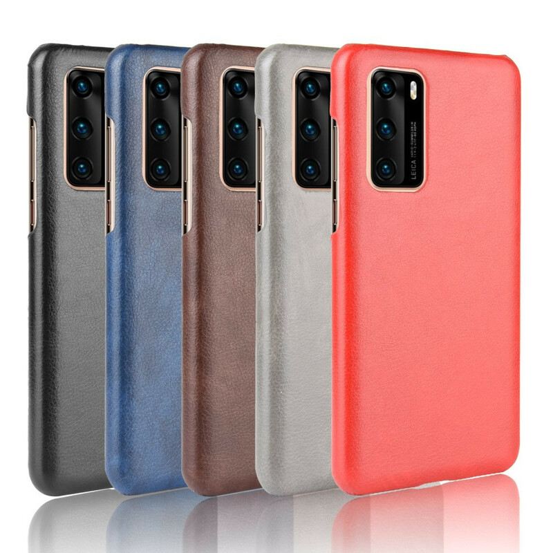 Tok Huawei P40 Litchi Performance Leather Effect