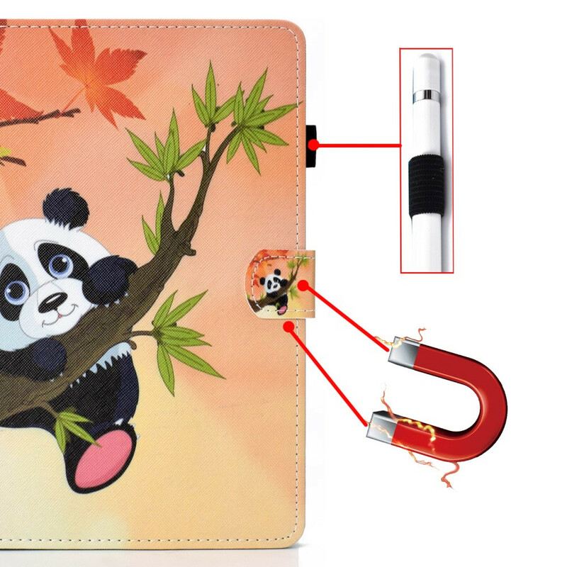 Fliptok / Bőrtok iPad Air (2022) (2020) Aranyos Panda