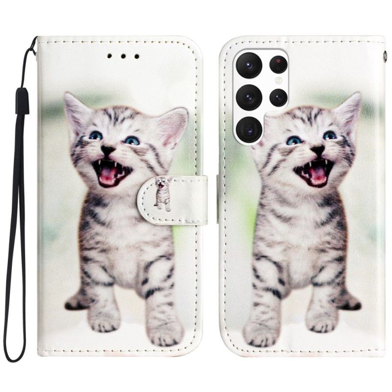 Bőrtok Samsung Galaxy S24 Ultra 5g Tanga Cat