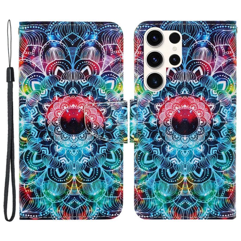 Fliptok Samsung Galaxy S24 Ultra 5g Mandala Szíjjal