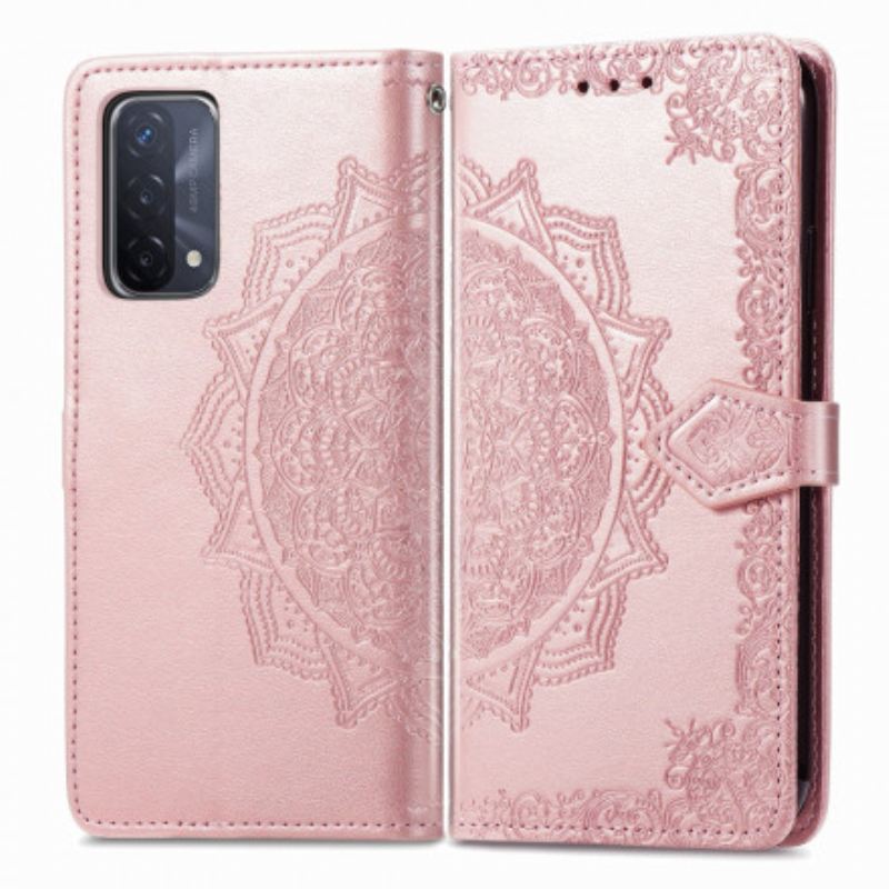 Fliptok / Bőrtok Oppo A54 5G / A74 5G Mandala Középkor