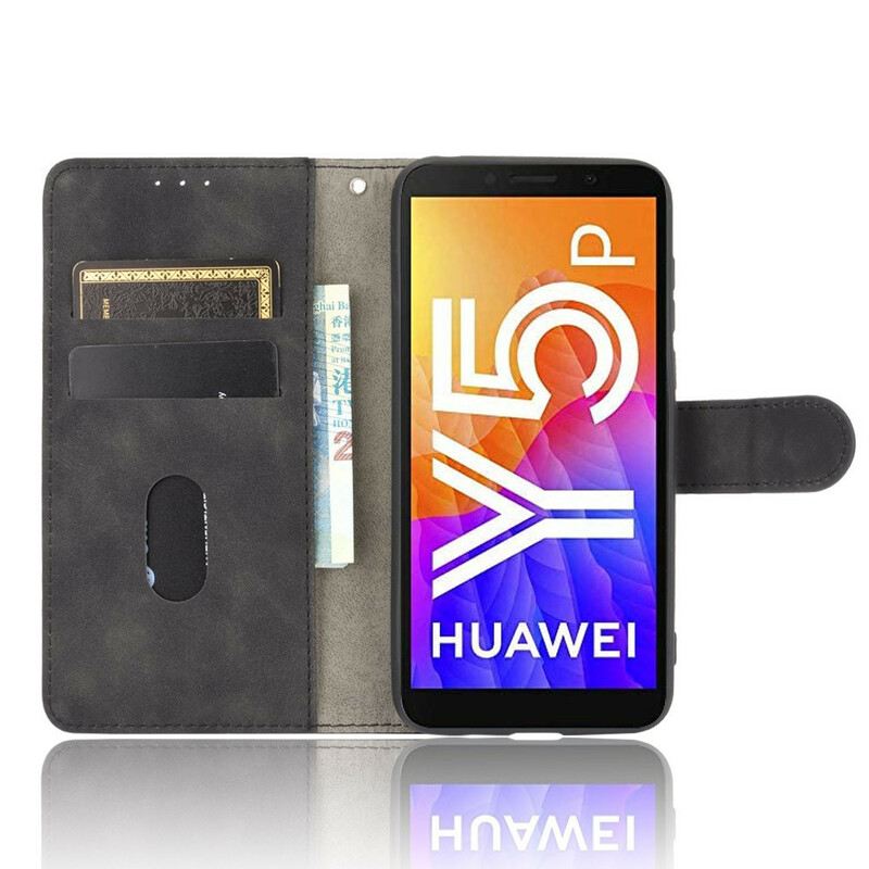 Fliptok / Bőrtok Huawei Y5p Üzleti Stílusú Bőrhatás