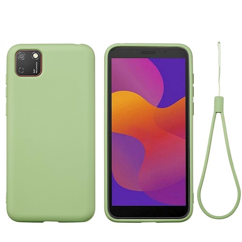 Tok Huawei Y5p Folyékony Szilikon Nyakpánttal