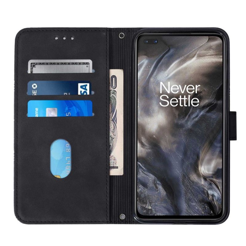 Fliptok OnePlus Nord Bőr Hatás Vállpánttal