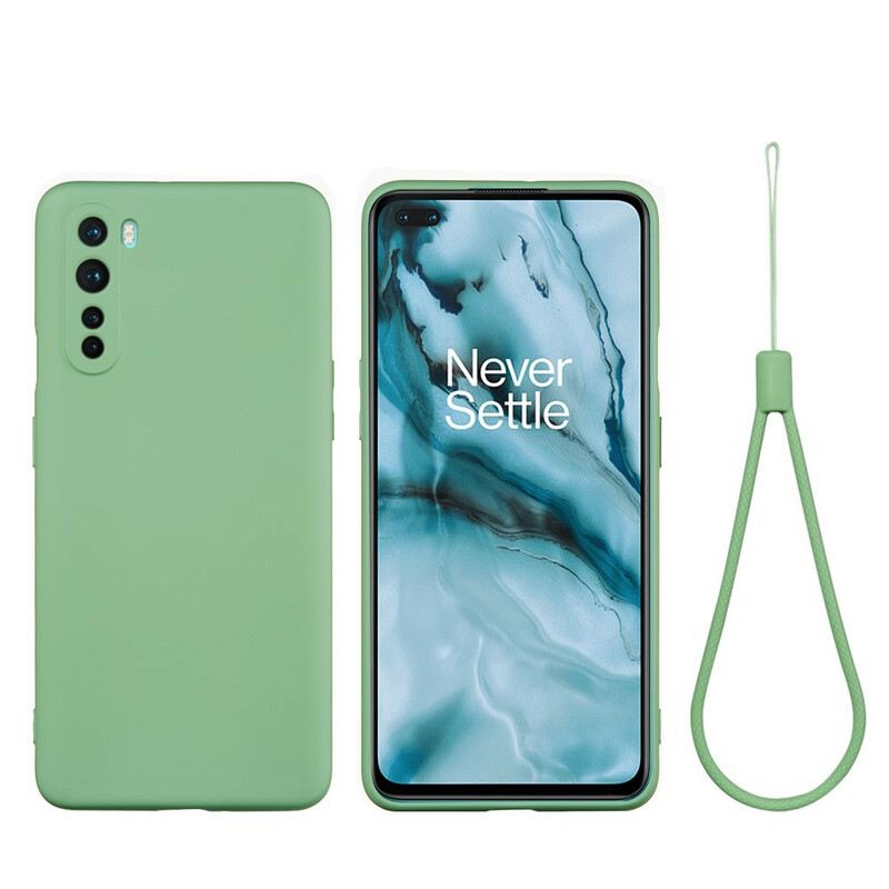 Tok OnePlus Nord Folyékony Szilikon Nyakpánttal