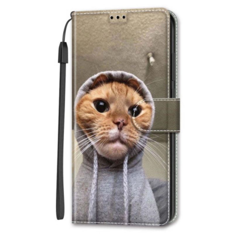 Bőrtok Samsung Galaxy S24 Plus 5g Yo Cat Szíjjal