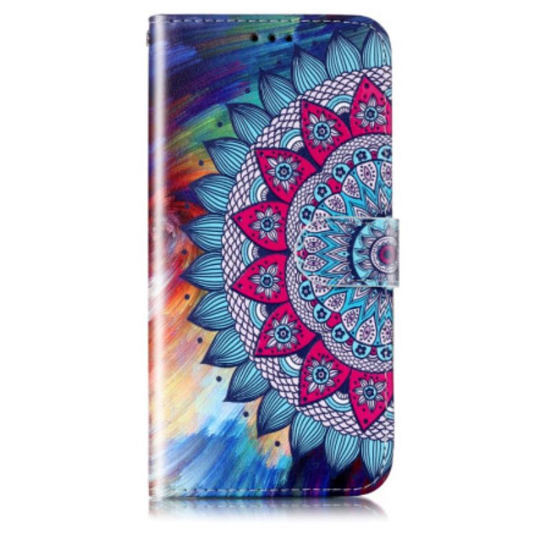 Fliptok Samsung Galaxy S24 Plus 5g Mandala Virág Szíjjal