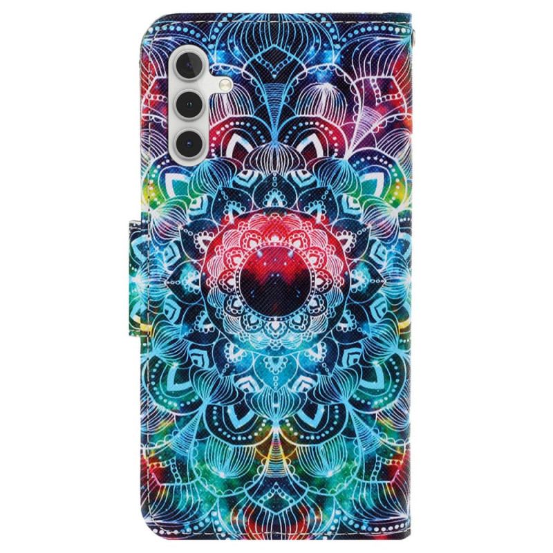 Kinyitható Bőrtok Samsung Galaxy S24 Plus 5g Mandala Szíjjal