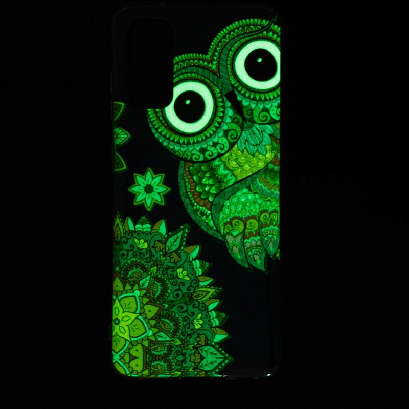 Tok Samsung Galaxy S20 Fluoreszkáló Bagolymandala