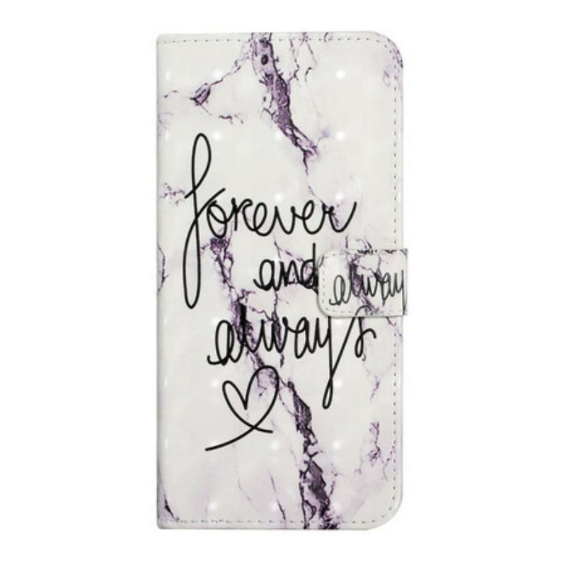 Fliptok / Bőrtok Samsung Galaxy A02s Marble Forever & Always