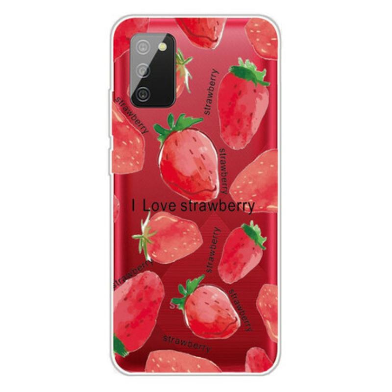 Tok Samsung Galaxy A02s Eper / I Love Strawberry