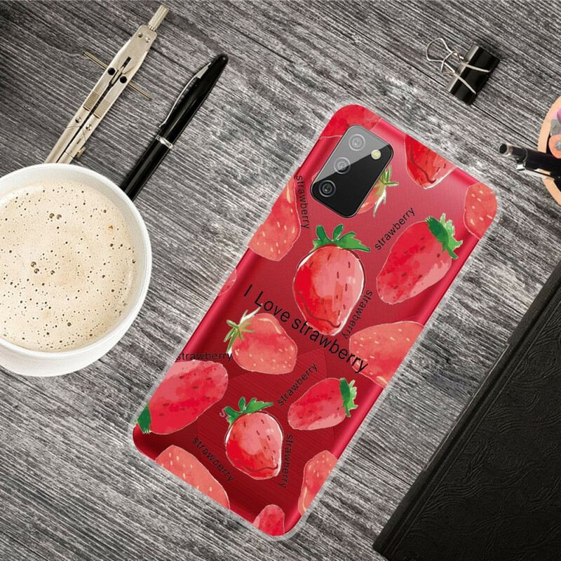 Tok Samsung Galaxy A02s Eper / I Love Strawberry