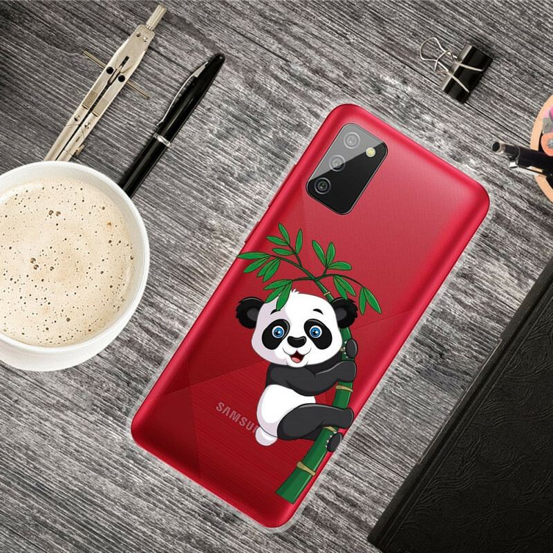 Tok Samsung Galaxy A02s Zökkenőmentes Panda Bambuszon