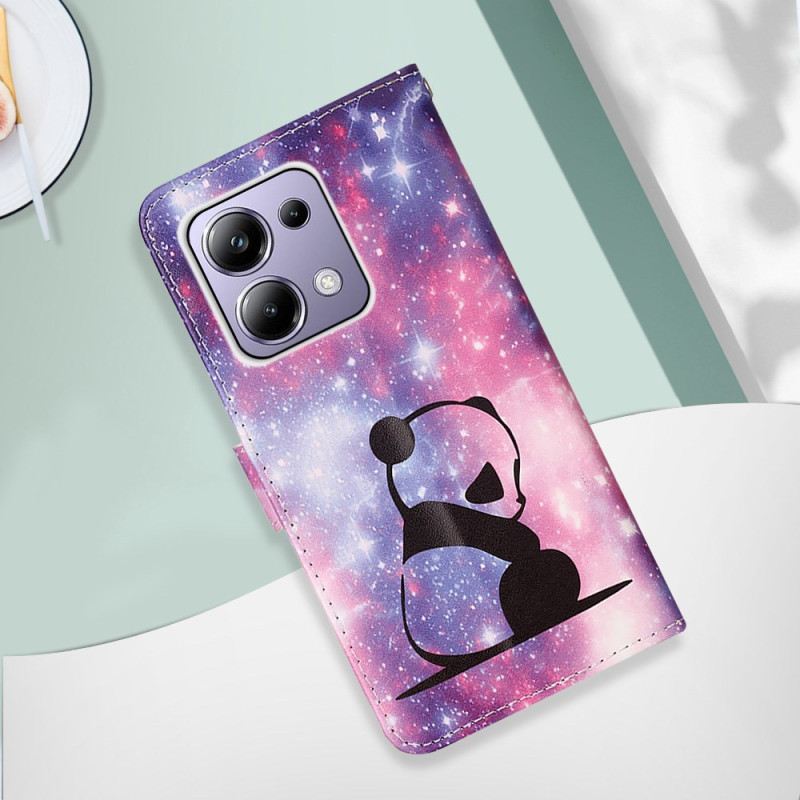 Bőrtok Xiaomi Redmi Note 13 Pro 4g Baby Panda Szíjjal