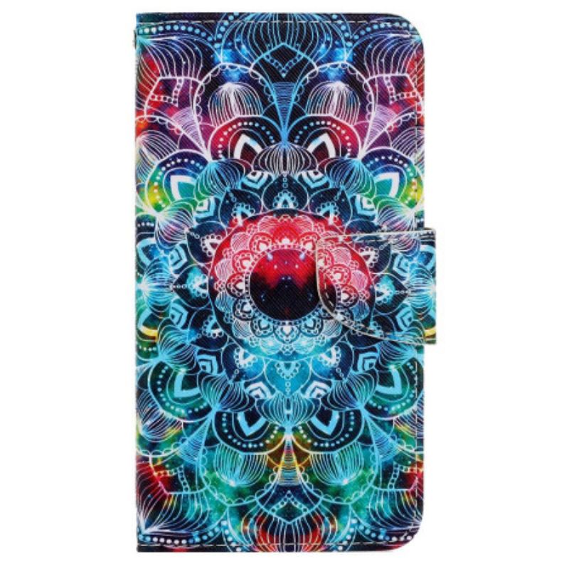 Bőrtok Xiaomi Redmi Note 13 Pro 4g Mandala Szíjjal