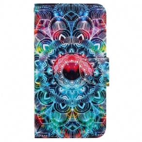 Bőrtok Xiaomi Redmi Note 13 Pro 4g Mandala Szíjjal