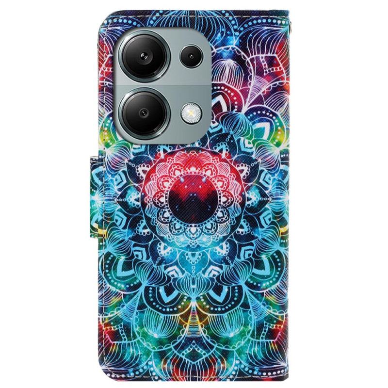 Bőrtok Xiaomi Redmi Note 13 Pro 4g Mandala Szíjjal