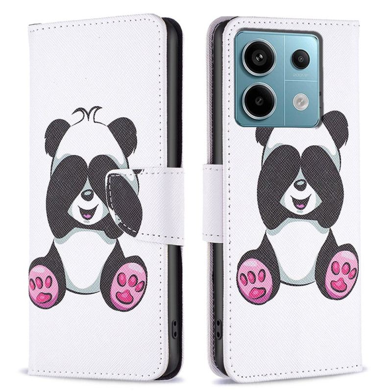 Bőrtok Xiaomi Redmi Note 13 Pro 4g Panda Minta