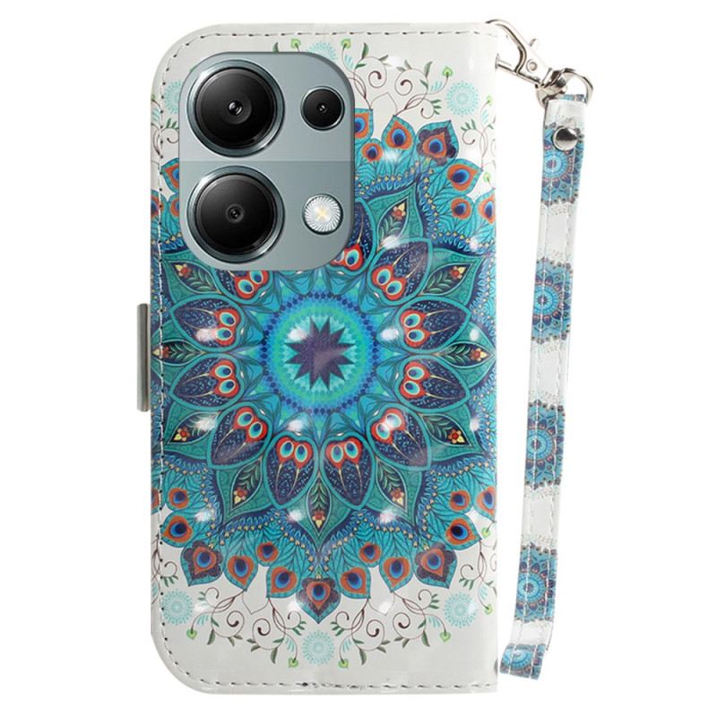 Fliptok Xiaomi Redmi Note 13 Pro 4g Zöld Mandala Szíjjal