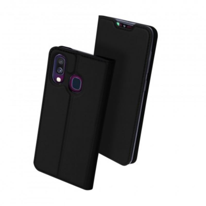 Fliptok Samsung Galaxy A40 Bőrtok Skin Pro Dux Ducis