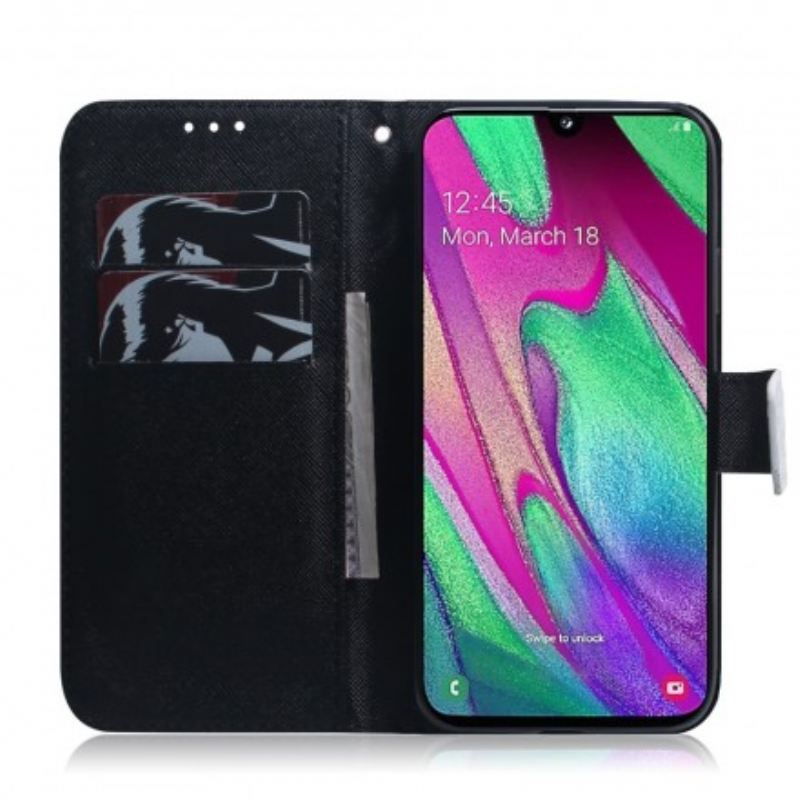 Fliptok Samsung Galaxy A40 Panda Arc