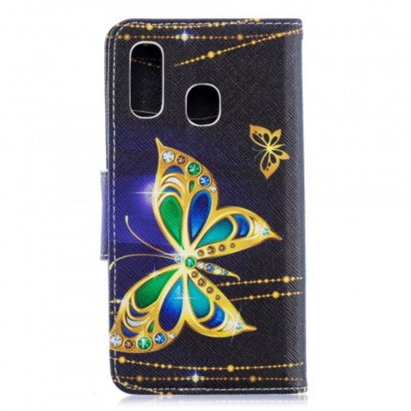 Kinyitható Tokok Samsung Galaxy A40 Magic Butterfly