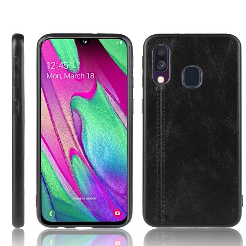 Tok Samsung Galaxy A40 Couture Bőr Hatás