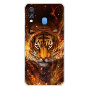 Tok Samsung Galaxy A40 Tűz Tigris