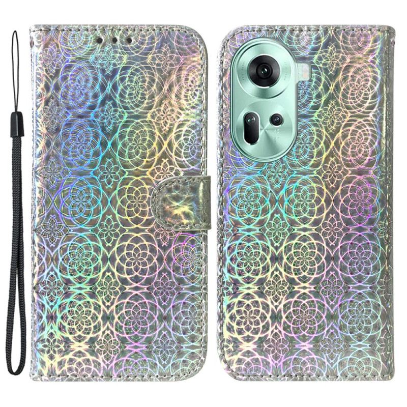 Bőrtok Oppo Reno 11 5g Strappy Disco Stílus