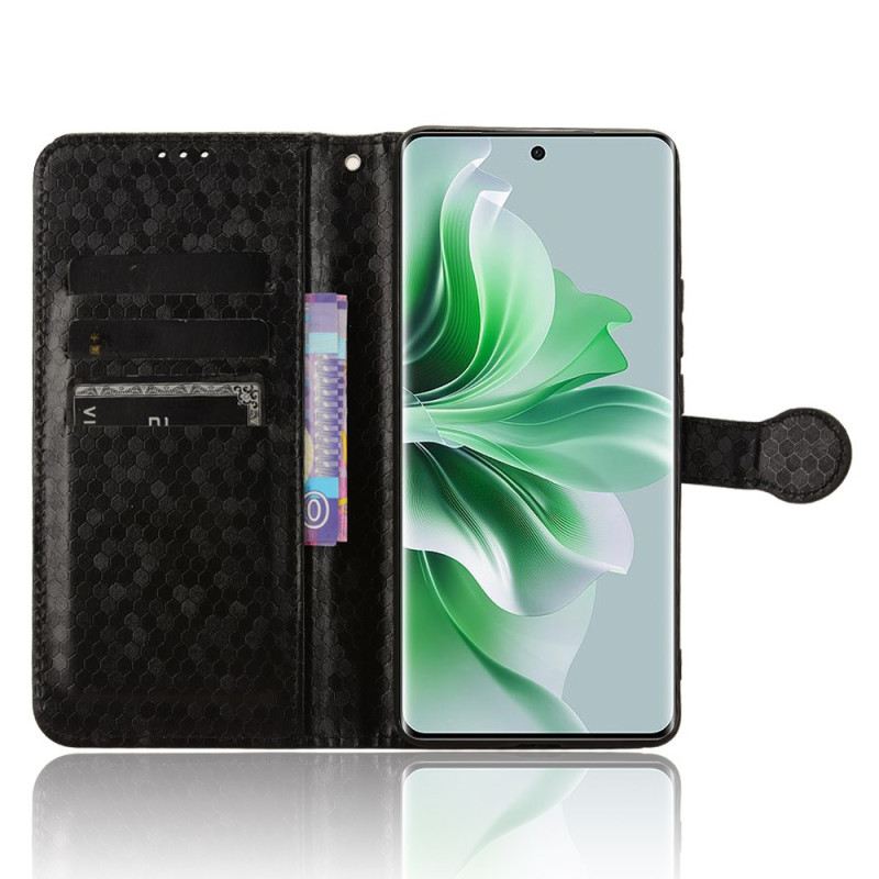 Fliptok Oppo Reno 11 5g Fényes Pontok Szíjjal