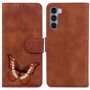 Fliptok / Bőrtok Moto G200 5G Skin-touch Butterfly