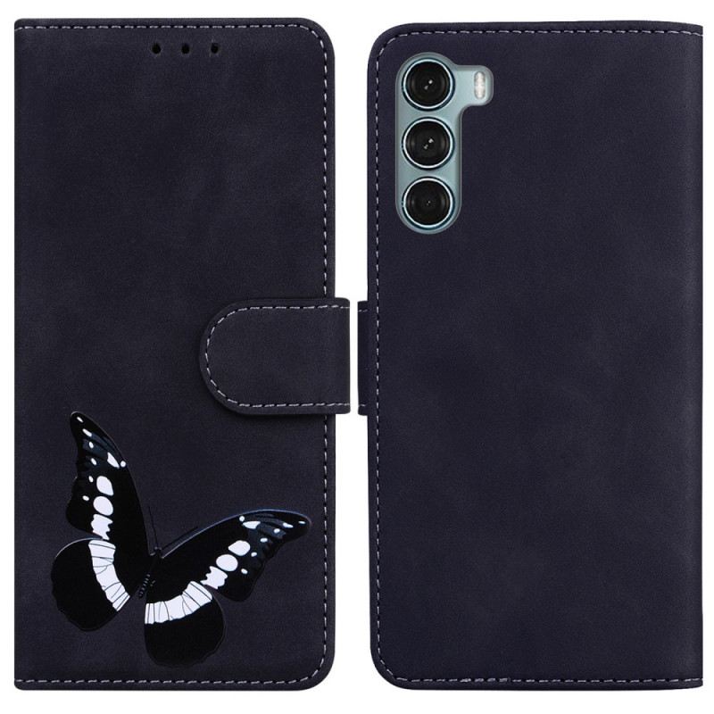 Fliptok / Bőrtok Moto G200 5G Skin-touch Butterfly