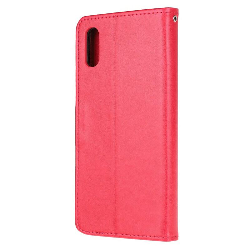 Fliptok / Bőrtok Xiaomi Redmi 9A Ázsiai Pillangók És Virágok