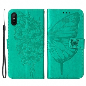 Fliptok / Bőrtok Xiaomi Redmi 9A Pillangó Design