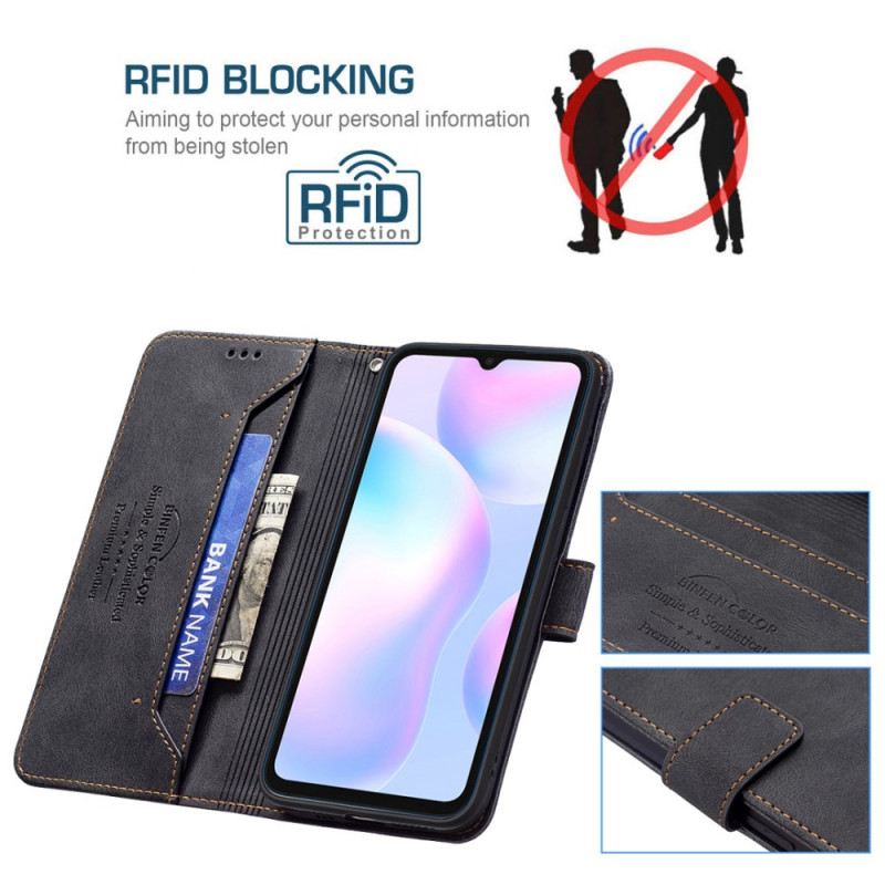 Fliptok / Bőrtok Xiaomi Redmi 9A Rfid Binfen Color