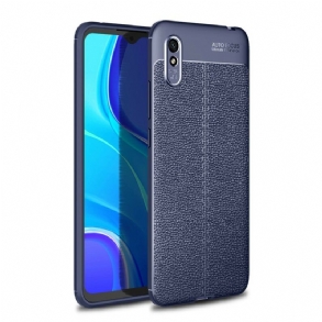 Tok Xiaomi Redmi 9A Dupla Vonalú Litcsi Bőrhatás