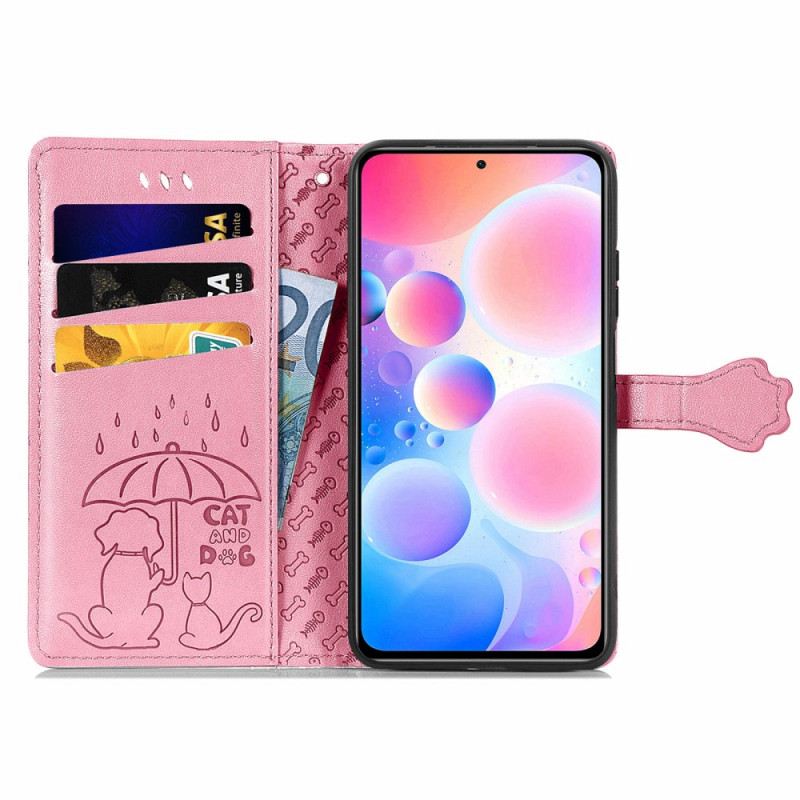 Fliptok / Bőrtok Xiaomi Redmi Note 10 Pro Animált Állatok