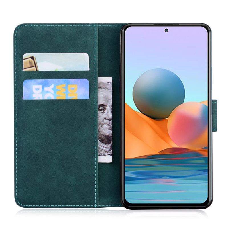 Fliptok / Bőrtok Xiaomi Redmi Note 10 Pro Skin-touch Butterfly