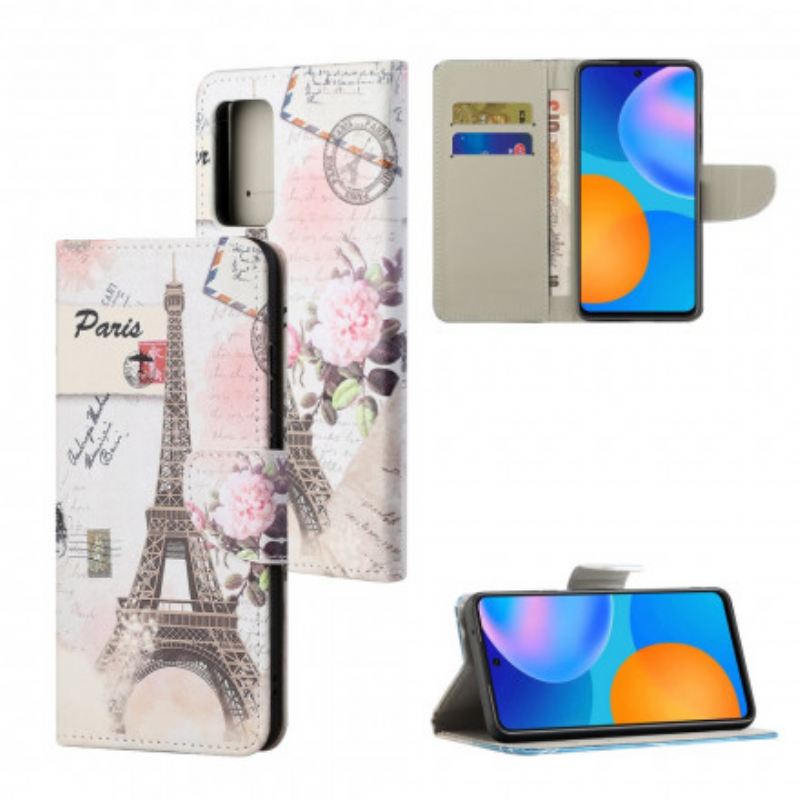 Fliptok Xiaomi Redmi Note 10 Pro Retro Eiffel-torony