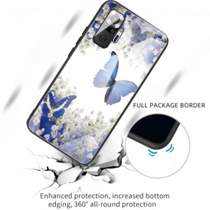 Tok Xiaomi Redmi Note 10 Pro Butterflies Design Edzett Üveg