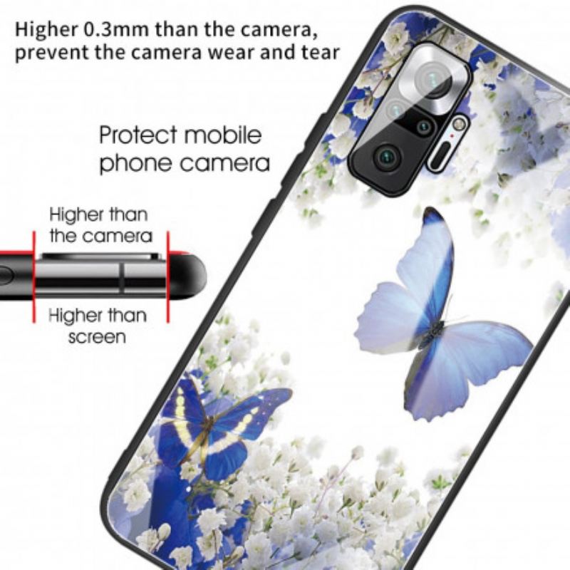 Tok Xiaomi Redmi Note 10 Pro Butterflies Design Edzett Üveg